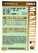 1996 Topps Tony McKnight