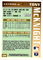 1996 Topps Tony McKnight #18
