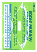 1989 Topps Hills Team MVP's Eddie Murray