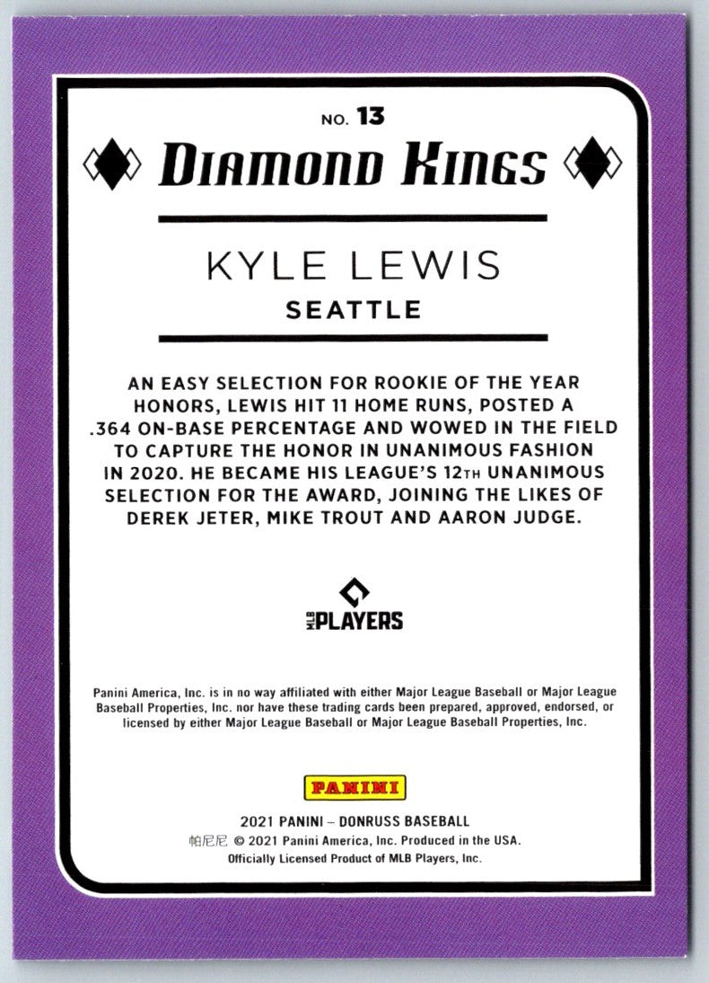2021 Donruss Kyle Lewis