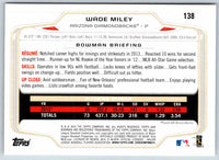 2014 Bowman Wade Miley #138