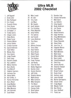 2002 Ultra Checklists Checklist Checklist 1 #NNO