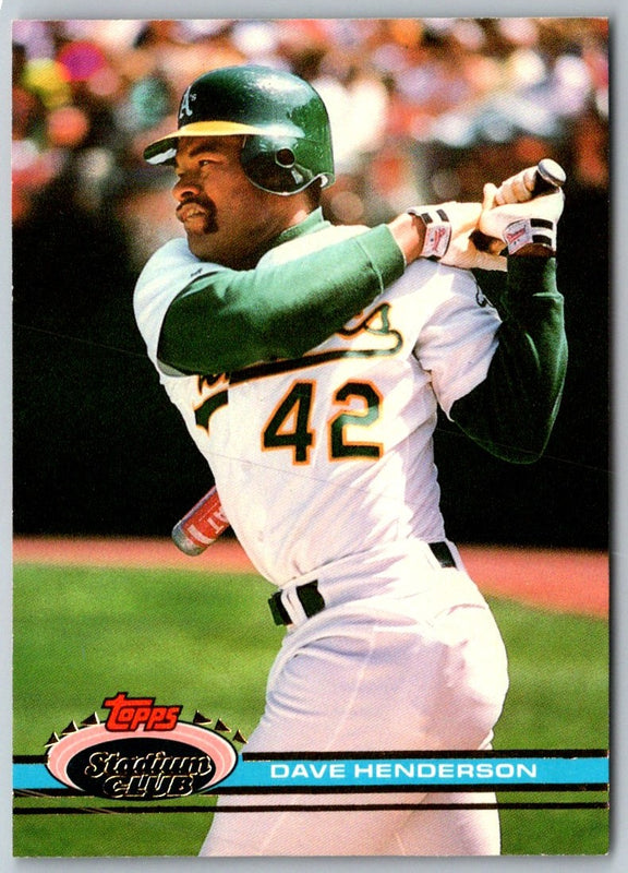 1991 Stadium Club Dave Henderson #284