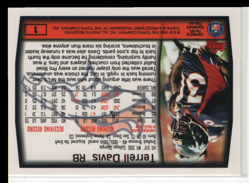 1999 Topps Terrell Davis