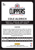 2015 Panini Complete Cole Aldrich #202