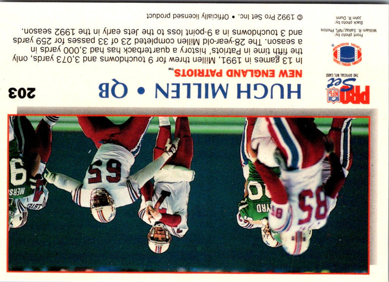 1992 Pro Set Power Hugh Millen