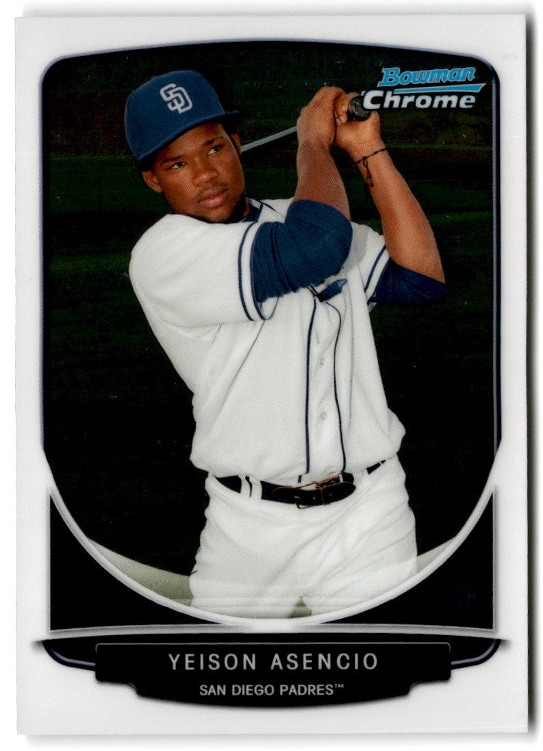 2013 Bowman Chrome Prospects Yeison Asencio