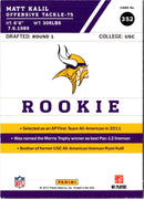 2012 Score Matt Kalil