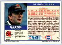 1989 Pro Set Sam Wyche #72
