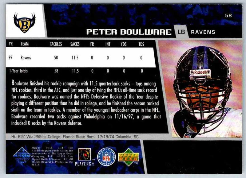 1998 Upper Deck Peter Boulware