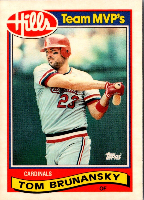 1989 Topps Hills Team MVP's Tom Brunansky #4