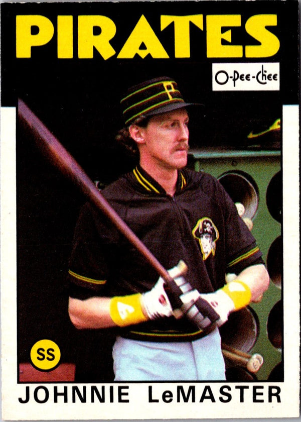 1986 O-Pee-Chee Johnnie LeMaster #289