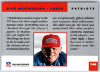 1991 Pro Line Portraits Dick MacPherson #144