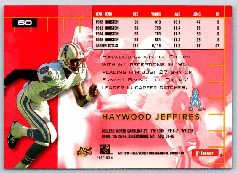 1991 Fleer Ultra Haywood Jeffires
