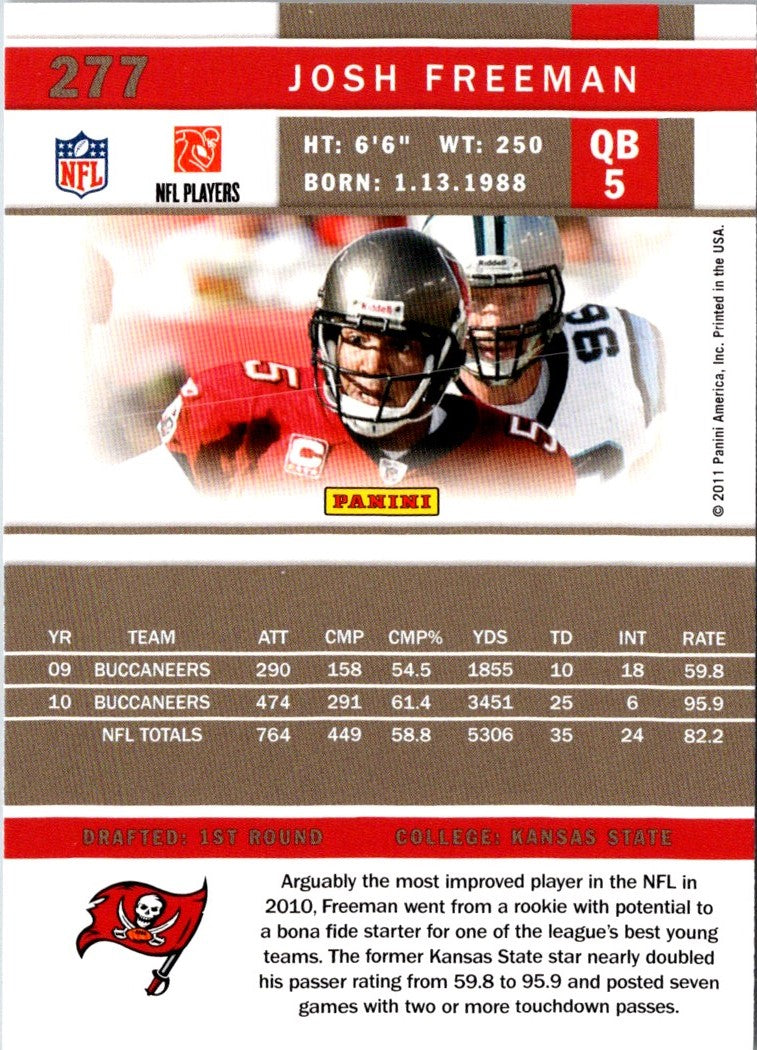 2011 Score Josh Freeman