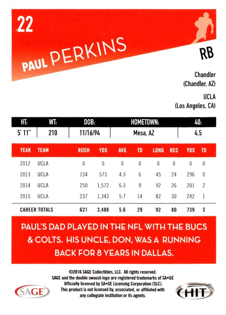 2016 SAGE HIT Paul Perkins