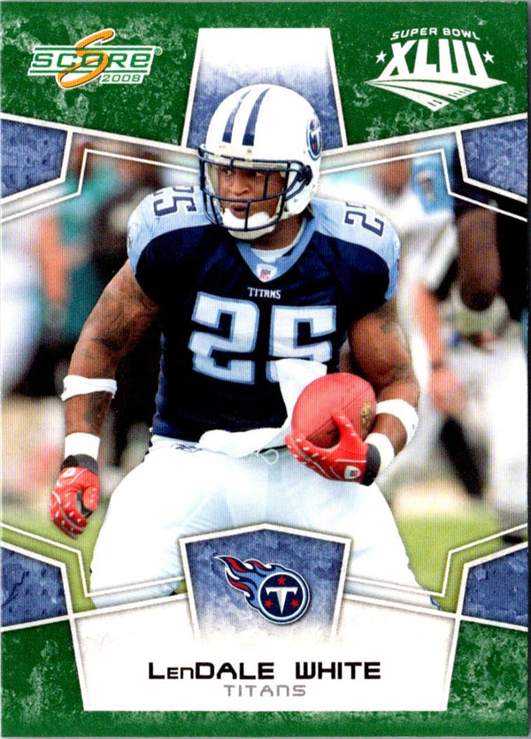 2008 Score Super Bowl XLIII LenDale White #315