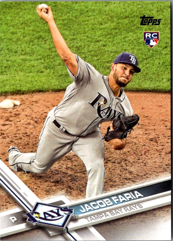 2017 Topps Update Jacob Faria #US240 Rookie