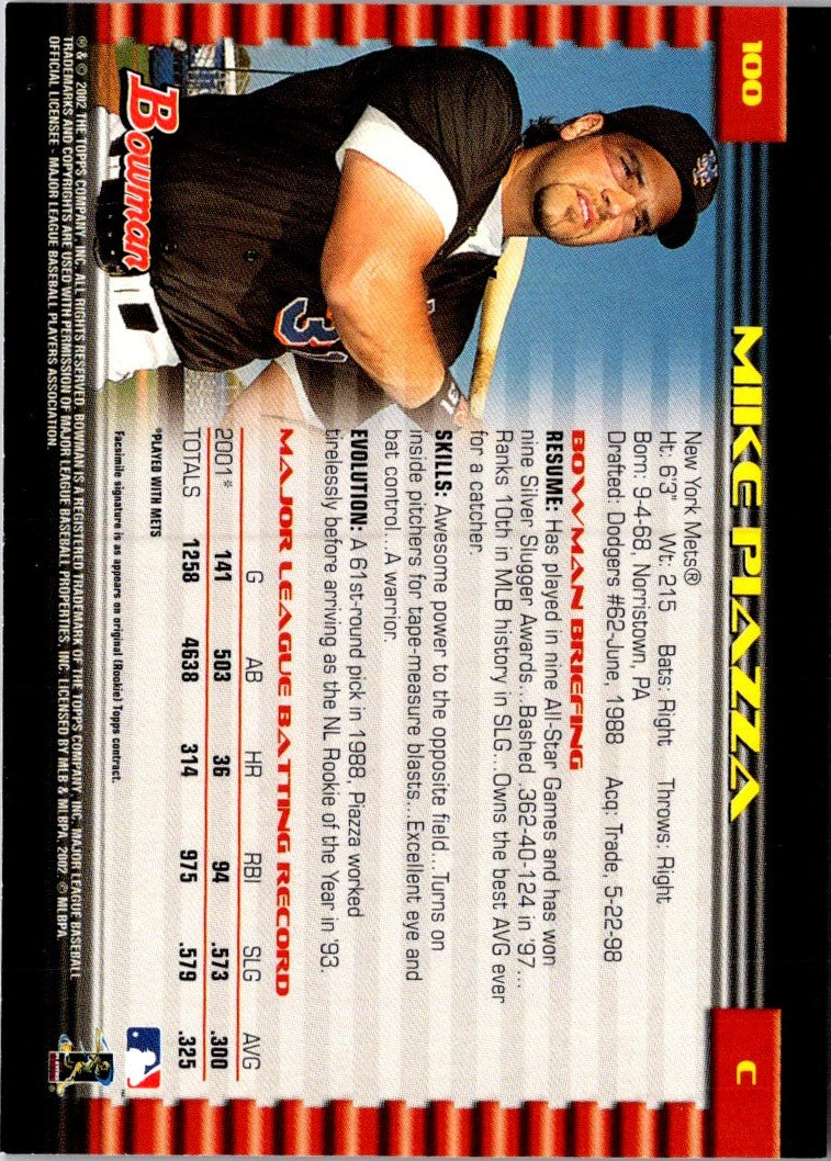 2002 Bowman Mike Piazza