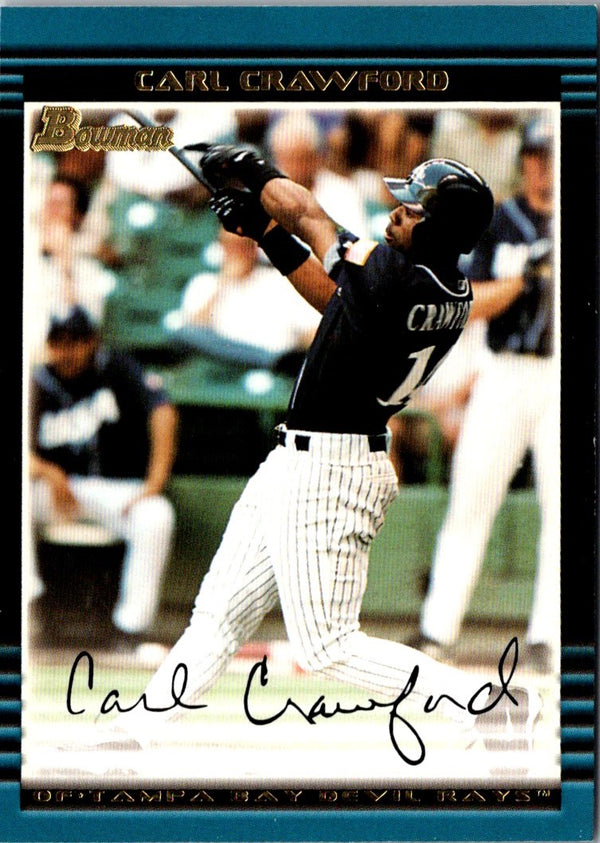 2002 Bowman Draft Picks & Prospects Carl Crawford #BDP139