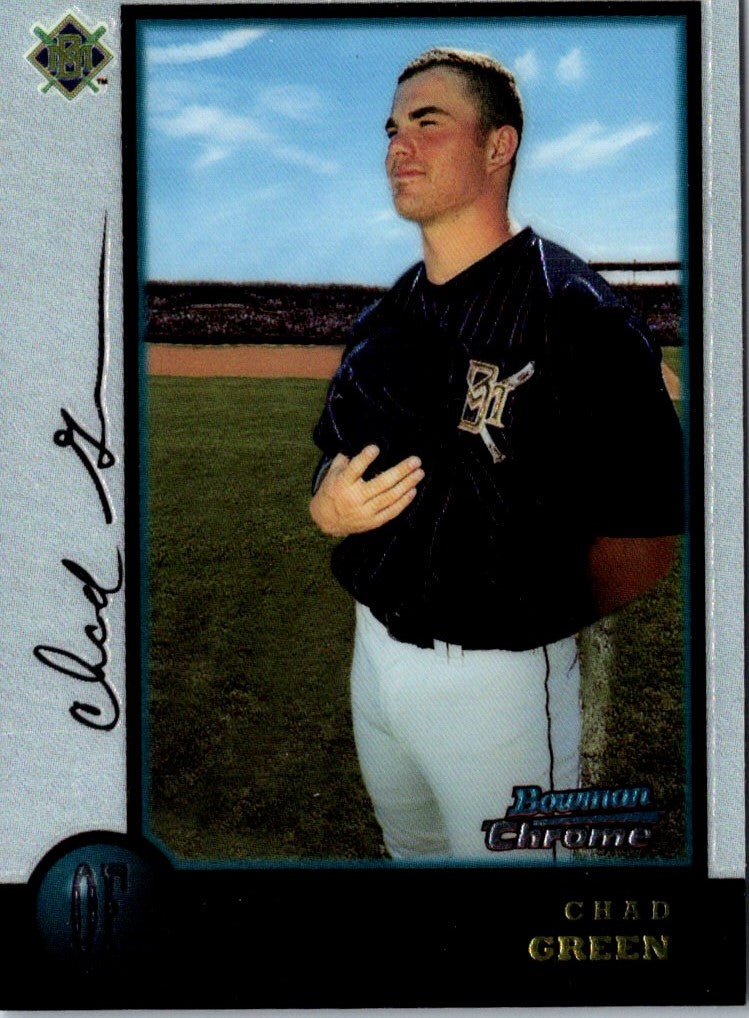 1998 Bowman Chrome Refractors Chad Green