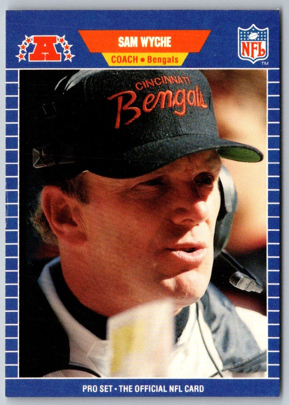1989 Pro Set Sam Wyche #72