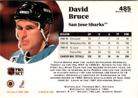 1991 Pro Set David Bruce #485 Rookie