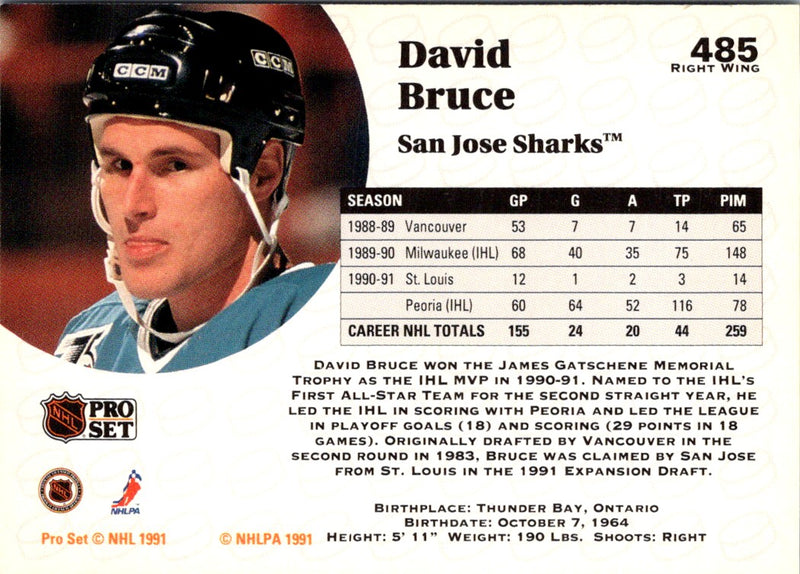 1991 Pro Set David Bruce