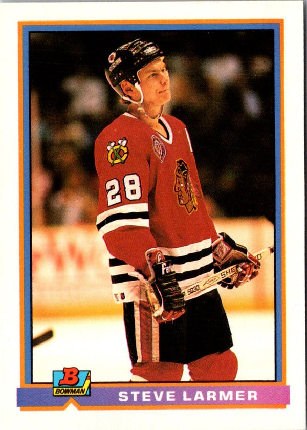 1991 Bowman Steve Larmer #395