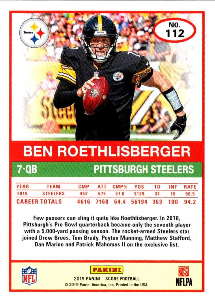 2019 Score Ben Roethlisberger