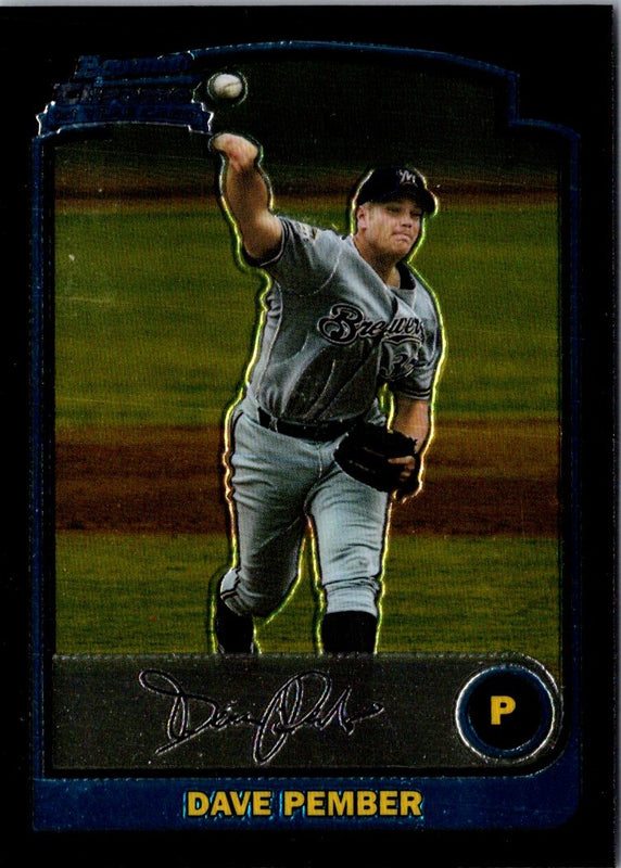 2003 Bowman Dave Pember #278 Rookie