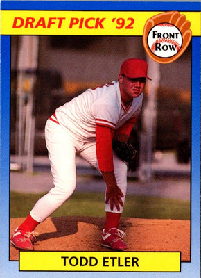 1992 Front Row Draft Picks Todd Etler #63