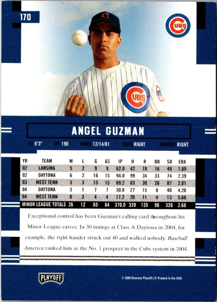2005 Playoff Prestige Angel Guzman