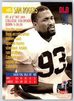 1994 Topps Stadium Club Football Sam Rogers #485
