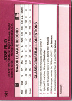 1989 Classic Travel Jose Rijo #141