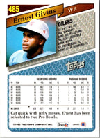 1993 Topps Ernest Givins #485