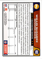 2008 Topps Kickoff Willis McGahee #62