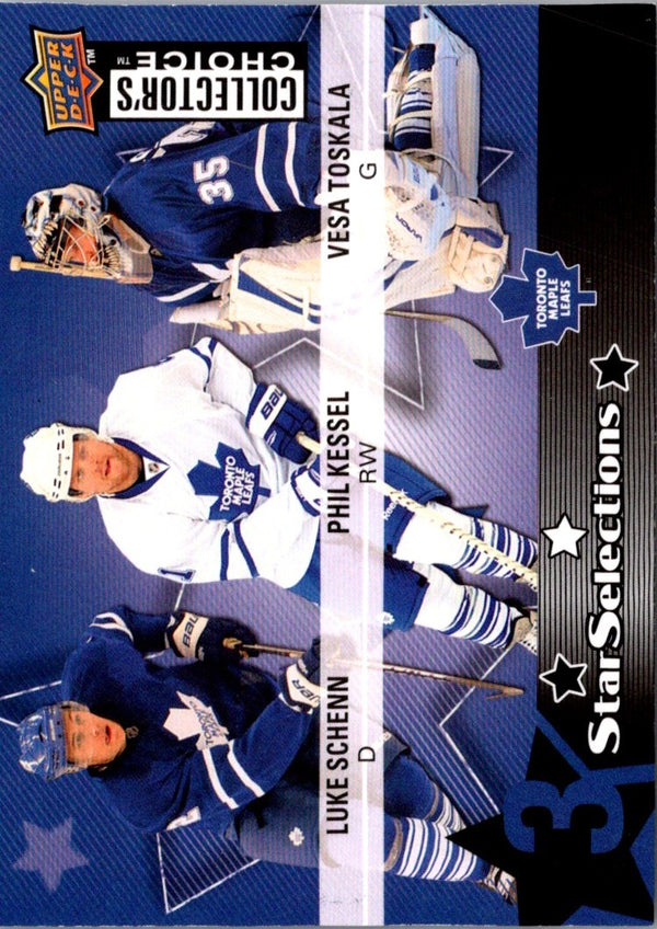 2009 Collector's Choice Player's Club Luke Schenn/Phil Kessel/Vesa Toskala #228