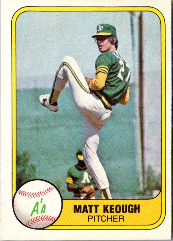 1981 Fleer Matt Keough #588