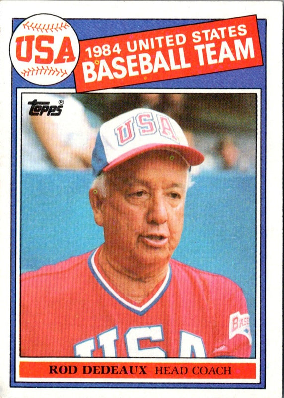 1985 Topps Rod Dedeaux #389