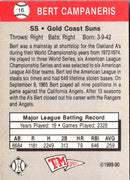 1989 T&M Senior League Bert Campaneris