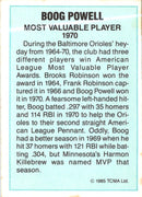 1985 TCMA Most Valuable Players American League Boog Powell