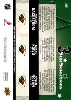 2009 Collector's Choice Player's Club Niklas Backstrom/Mikko Koivu/Owen Nolan #215