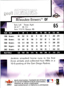 2003 Fleer Mystique Geoff Jenkins