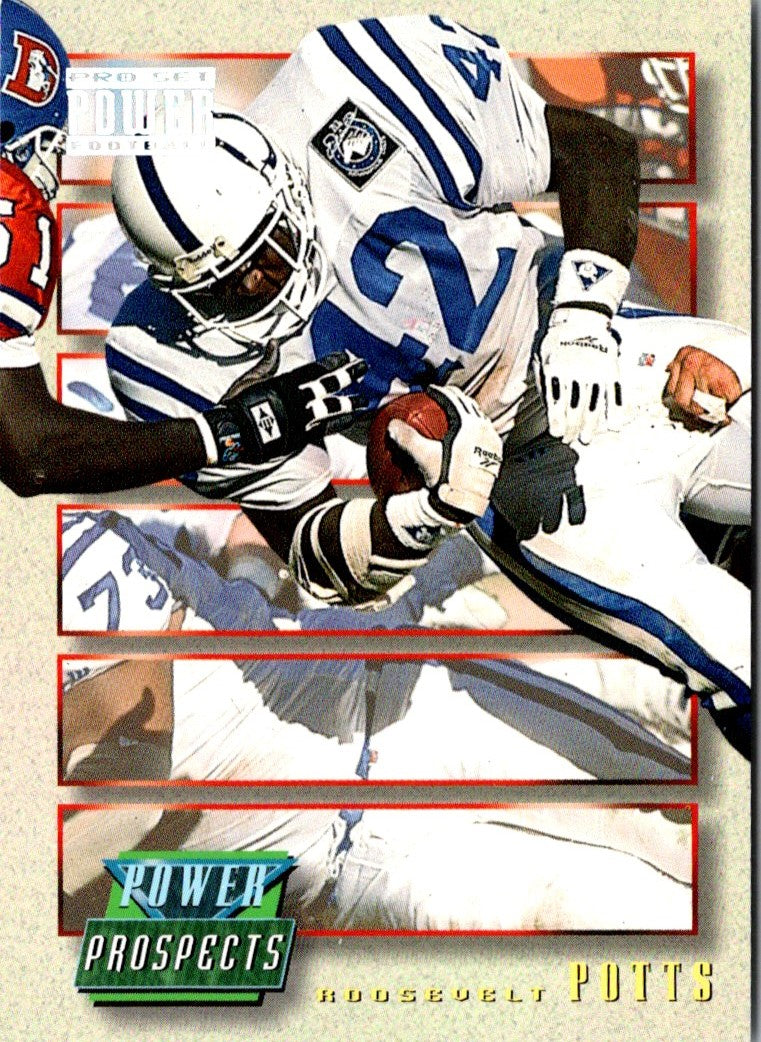 1993 Pro Set Power Update Moves Roosevelt Potts