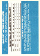 1982 Donruss Bob Bonner