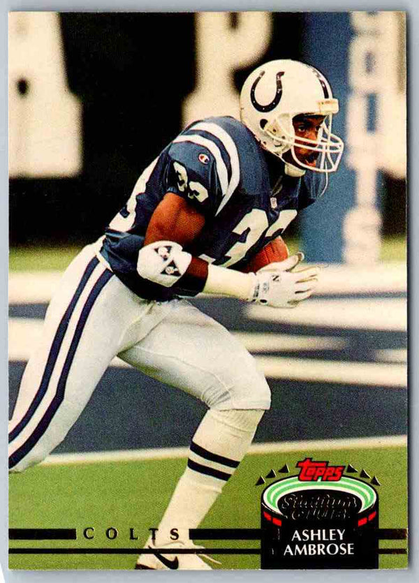 1992 Topps Stadium Club Football Ashley Ambrose #669