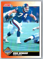 1991 Score Erik Howard #408