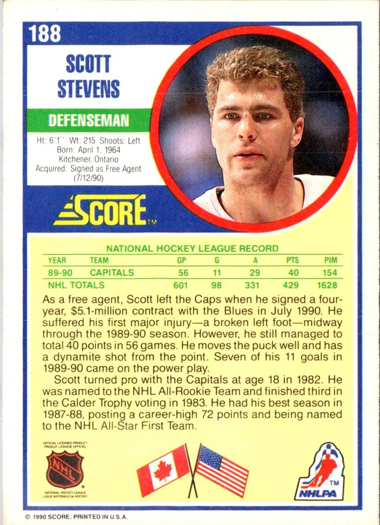 1990 Score Scott Stevens