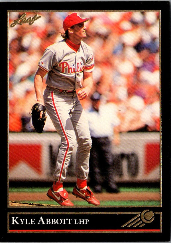 1992 Leaf Black Gold Kyle Abbott #495